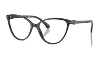 CHANEL Acetate Cat Eye Eyeglass Frames Women's Dark Green