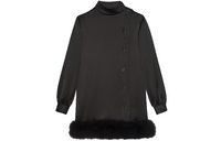 SAINT LAURENT Long-Sleeved Dresses Women's Black