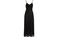 SAINT LAURENT SS23 Slip Dresses Women's Black