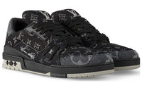 LOUIS VUITTON Low-Top Skateboard Shoes Unisex Black
