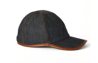 Loro Piana Cotton Cashmere Baseball Caps Men's Denim Blue