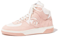 CHANEL High-Top Skateboard Shoes Women's Pink