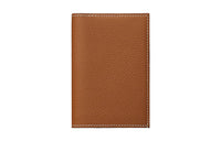 HERMES Evercolor Calfskin Card Holder Wallet Women's Gold