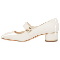 DIOR Miss Dior Chunky Heel High Heels 4cm Women's White