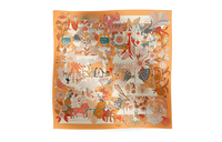 HERMES Silk Scarves Women's Multicolor