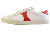 CELINE Triomphe Low-Top Skateboard Shoes Men's White Red