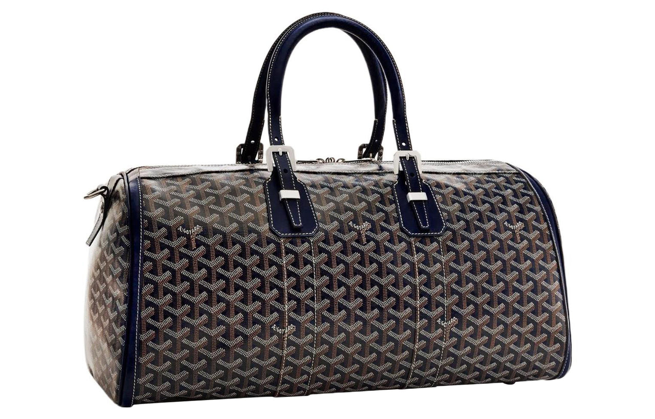 GOYARD Canvas With Calfskin Handbag Shoulder Bag Crossbody Bag Travel Bag Unisex Marine Blue