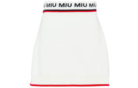 MIU MIU Casual Short Skirts Women's White