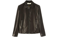 Loro Piana FW23 Leather Jacket Men's Black