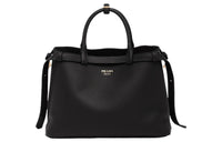 PRADA Leather Shoulder Bag Crossbody Bag Handbag Medium Size Women's Black