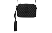 SAINT LAURENT Genuine Leather Camera Bag Shoulder Bag Crossbody Bag Women's Black