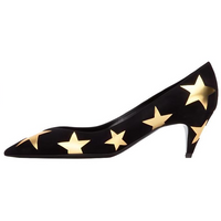 SAINT LAURENT Charlotte Star Slim Heel High Heels 6cm Women's Black