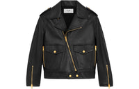 CELINE SS23 Leather Jacket Women's Black