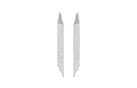 SAINT LAURENT Crystal Cascade Earrings