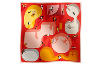 HERMES Silk Scarves Women's Red