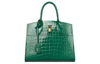 LOUIS VUITTON Crocodile Leather One Shoulder Handbags Women's Emerald Green