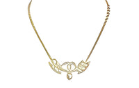 CHANEL Necklaces Women's Gold