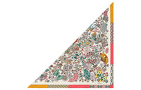 HERMES Silk Scarves Women's White/Green/Brown