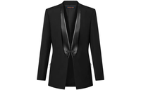 LOUIS VUITTON Leather Lapel Blazer
