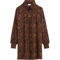CELINE Long Sleeved Dress Women's Dark Brown