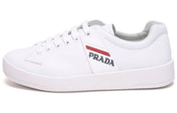 PRADA Low-Top Stylish Skateboarding Shoes Men's White