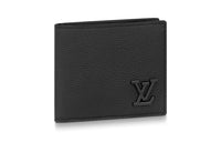 LOUIS VUITTON Leather Wallet Men's Black