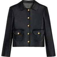 CELINE Jacket With Claudine Collar In Soft Lambskin