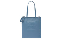 MIU MIU Leather Tote Bag Shopping Bag Handbag Women's Interstellar Blue