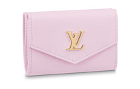 LOUIS VUITTON Calfskin Card Holder Wallet Mini Women's Pink
