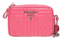 PRADA Cow Leather Crossbody Bag, Shoulder Bag Women's Pink