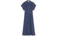 CELINE FW21 Short-Sleeved Dresses Women's Ocean Blue