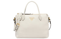 PRADA Calfskin Handbags Shoulder Bag Crossbody Bag Women's White