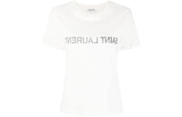 SAINT LAURENT Pre Owned Reverse Logo print T shirt