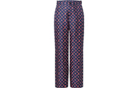 LOUIS VUITTON Tricolor Monogram Wide-Leg Pants