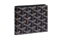 GOYARD SAINT-FLORENTIN Canvas With Leather Wallet Unisex Marine Blue