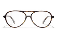 CHANEL Plate Frame Aviator Eyeglass Frame Unisex