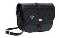 GOYARD Belvédère Canvas With Leather Messenger Bag Shoulder Bag Women's Black