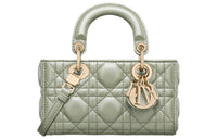 DIOR Lady D-JOY Sheepskin Crossbody Handbags Extra Mini Women's Light Cactus Green