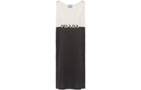 PRADA Sleeveless Dress Women's Black White
