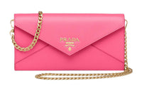 PRADA Saffiano Leather Shoulder Bag Crossbody Bag Mini Women's Pink