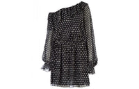 SAINT LAURENT Long Sleeved Dress Women's Black