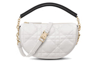 DIOR Sheepskin Handbag, Shoulder Bag, Handbag Trumpets Women's White