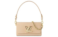 LOUIS VUITTON Twist Epi Leather Handbag Shoulder Bag Women's Beige