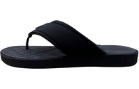 CHANEL Abrasion Resistant Flip Flops Women's Black