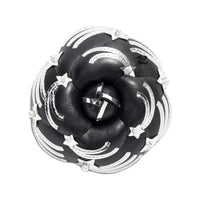 CHANEL Rhinestone Earrings Women's Black