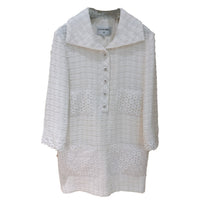 CHANEL Long-Sleeved Dresses Women's White