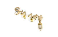 CHANEL Earrings Women's Gold