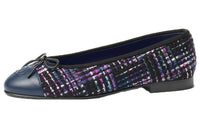 CHANEL Casual Single Shoes Women's Black Purple