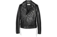 SAINT LAURENT Leather Jackets Women's Black