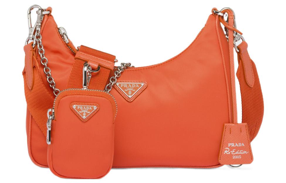 PRADA 2005 Shoulder Bag Orange